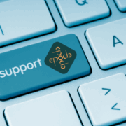 "Support" button on a computer keyboard.
